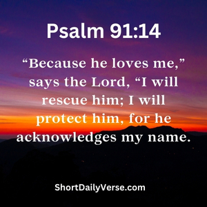 What Does Psalm Verse 91 14 Mean - Daily Bible Verse of the Day